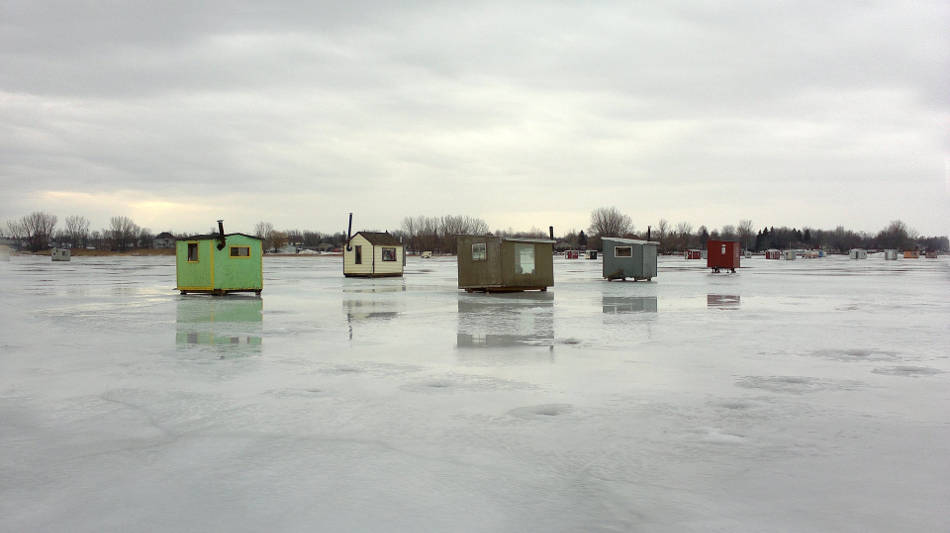 ice fishing huts